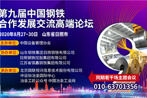 The 9th China Steel Cooperation Development and Exchange High end Forum